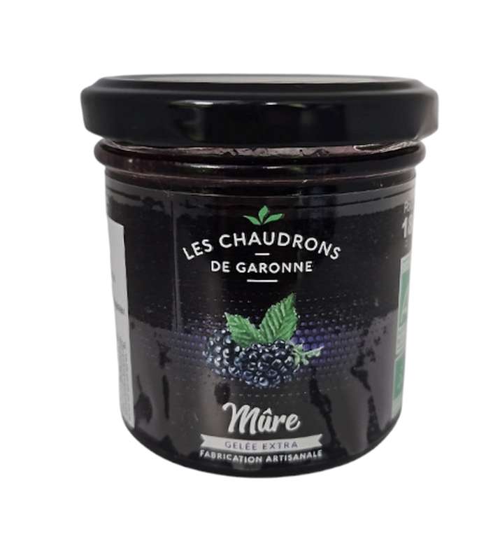 Gelée de mûre BIO, Chaudrons de Garonne (180 g)