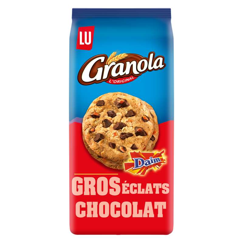 Granola extra Cookies gros éclats de Daim, Lu (184 g) La belle vie Changez votre vision des