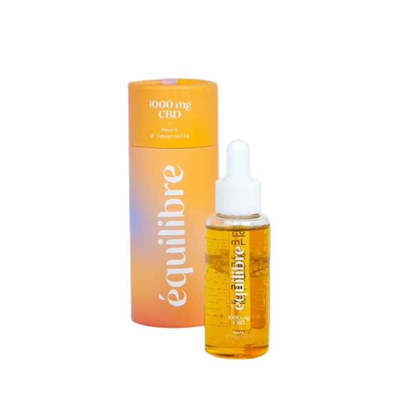 Huile CBD 1000 Mg + Fleurs Immortelles, Equilibre (30 ml)