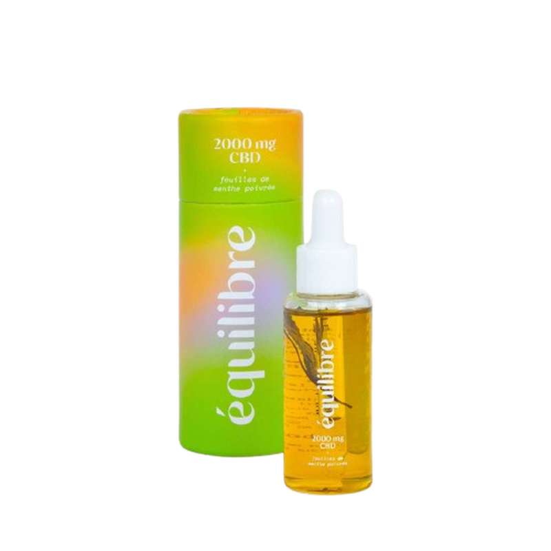 Huile CBD 2000 Mg + Menthe Poivrée, Equilibre (30 ml)