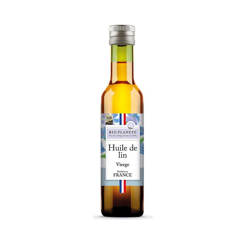 Huile vierge de lin BIO, Bio Planète (25 cl)