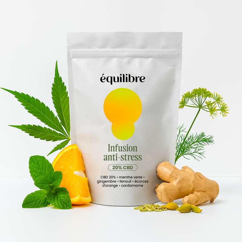 Infusion CBD BIO - Anti Stress, Equilibre CBD (50 g)