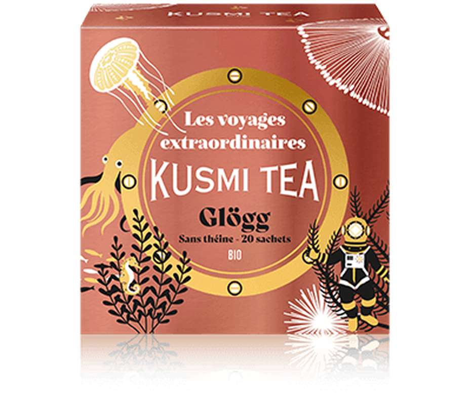 Infusion Glögg BIO 2025 - étui sachets mousseline, Kusmi Tea (x 20, 60 g)