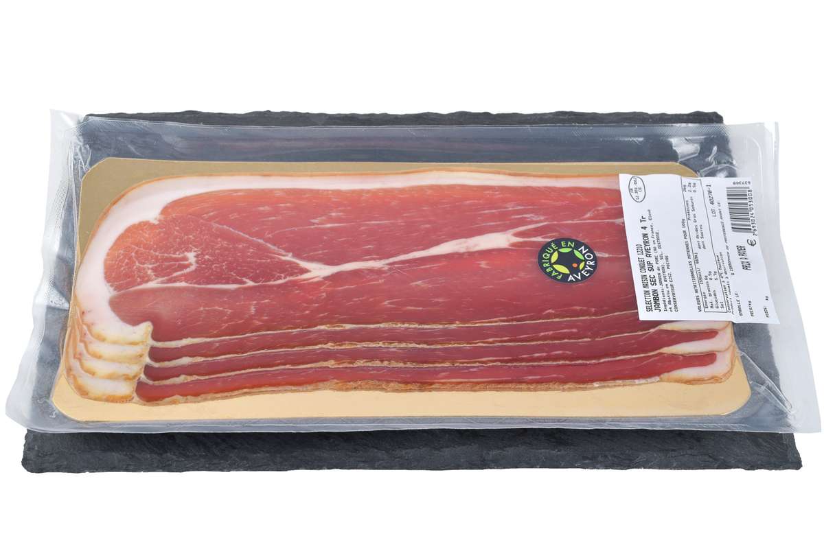 Jambon sec Tranché, Maison Conquet (4 tranches, 250 g - 300 g)