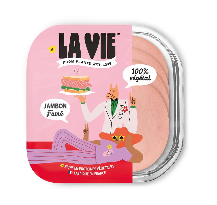 Jambon végétal fumé, La Vie (120 g)