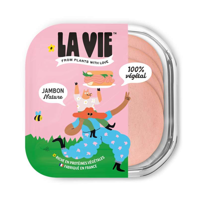Jambon végétal nature, La Vie (120 g)