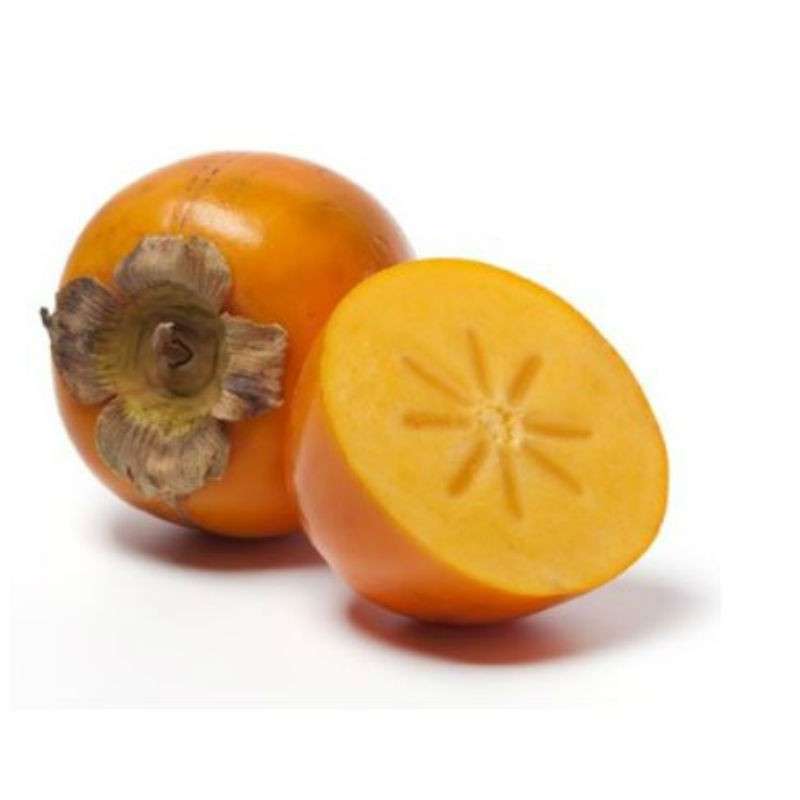 Lot de 2 kakis rouge brillant BIO (calibre moyen), Espagne