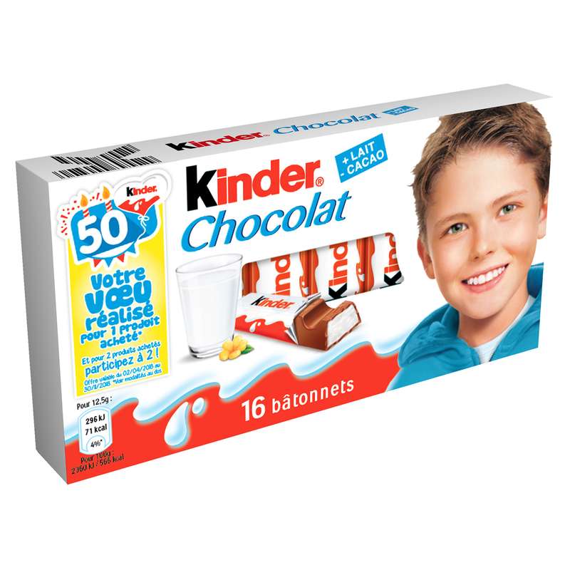 Kinder Chocolat (150 g) La Belle Vie Courses en Ligne Livraison à