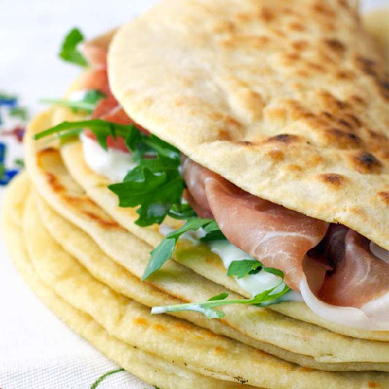 Recette Piadines : Kit Recette / Piadines Brie De Meaux, Parme, Truffe Blanche X 3 (pour 2