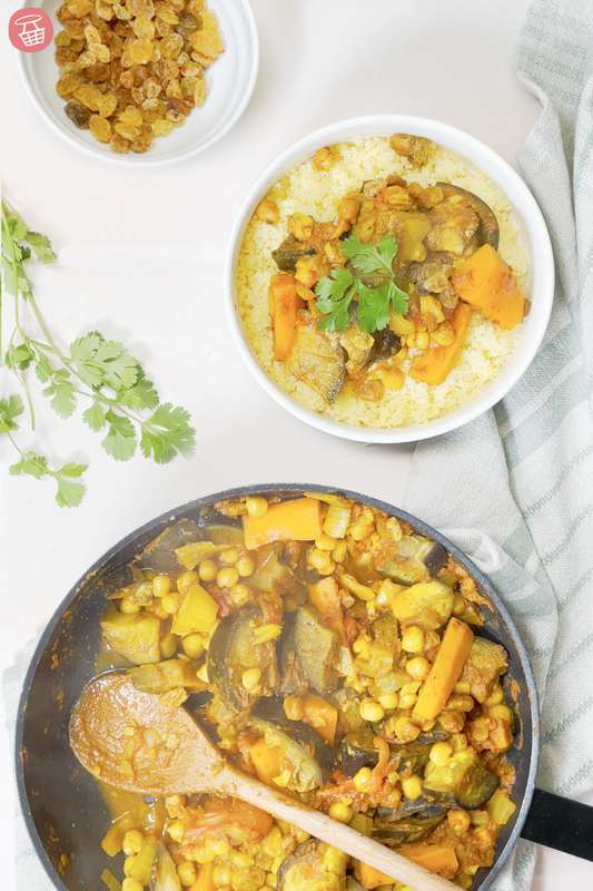 Kit tajine d’aubergine et pois chiches La Belle Vie Courses en