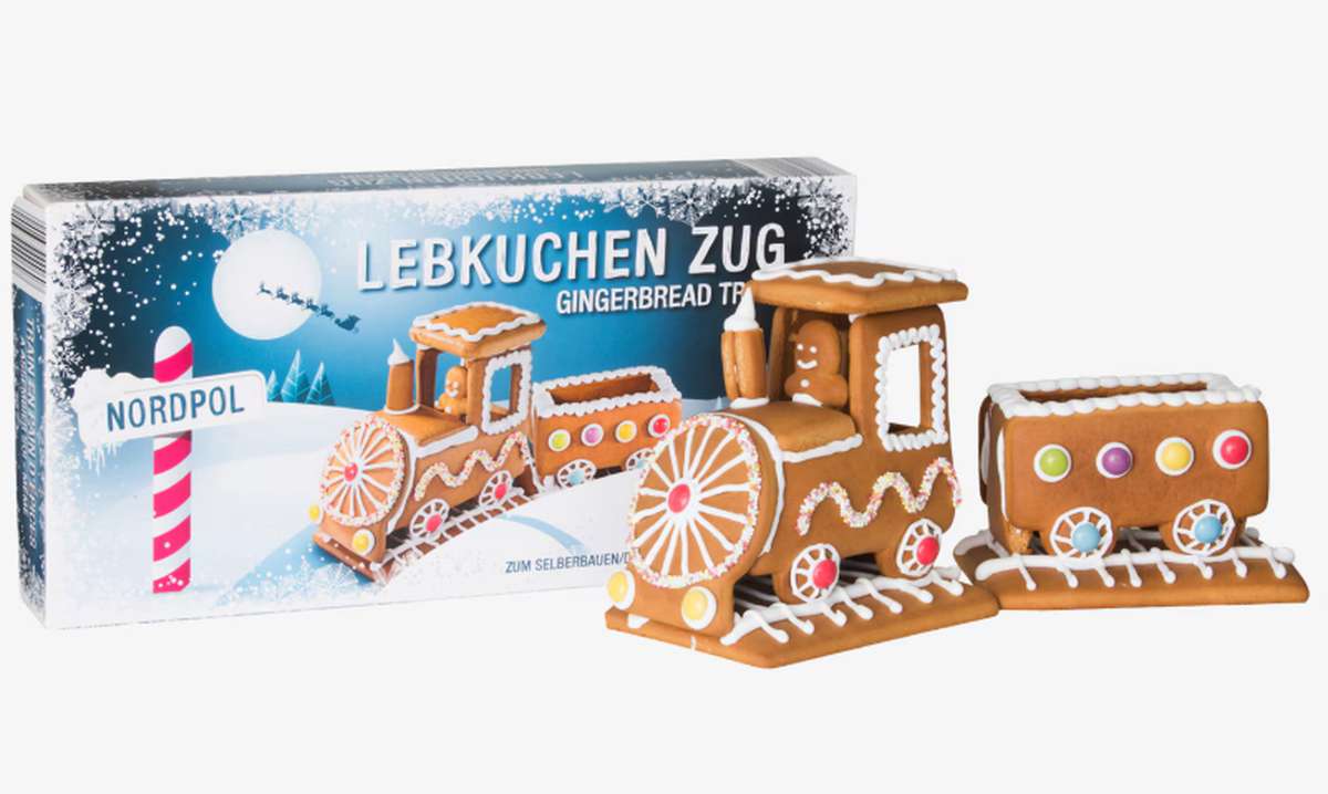 Kit train de Noël en pain d’épices, Oh Gourmand (450 g)