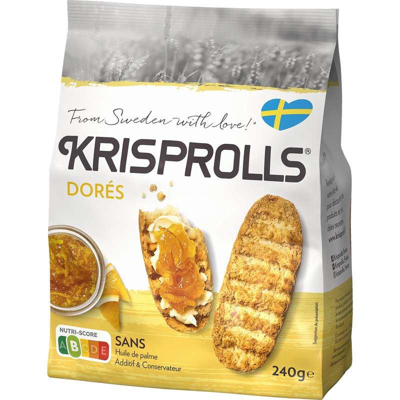 Krisprolls blonds dorés (240 g)