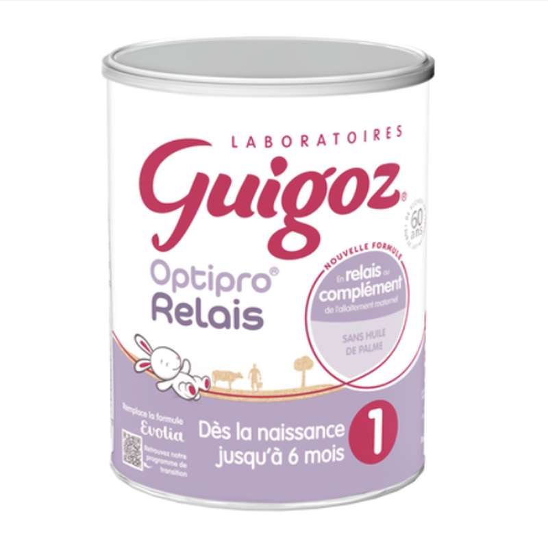 Lait 1er âge Evolia - de 0 à 6 mois, Guigoz (800 g)