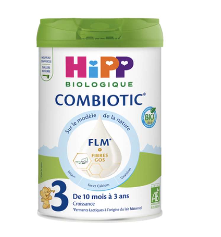 Lait de croissance Combiotic en poudre BIO - dès 12 mois, Hipp  (800 g)