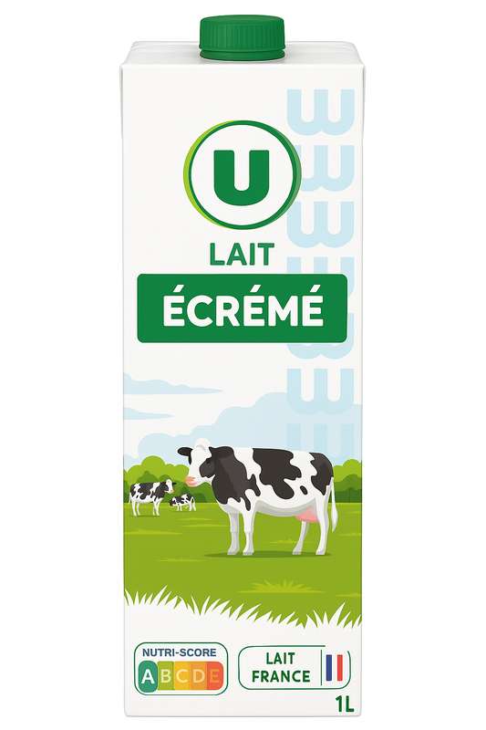 Lait écrémé UHT, U (1 L)