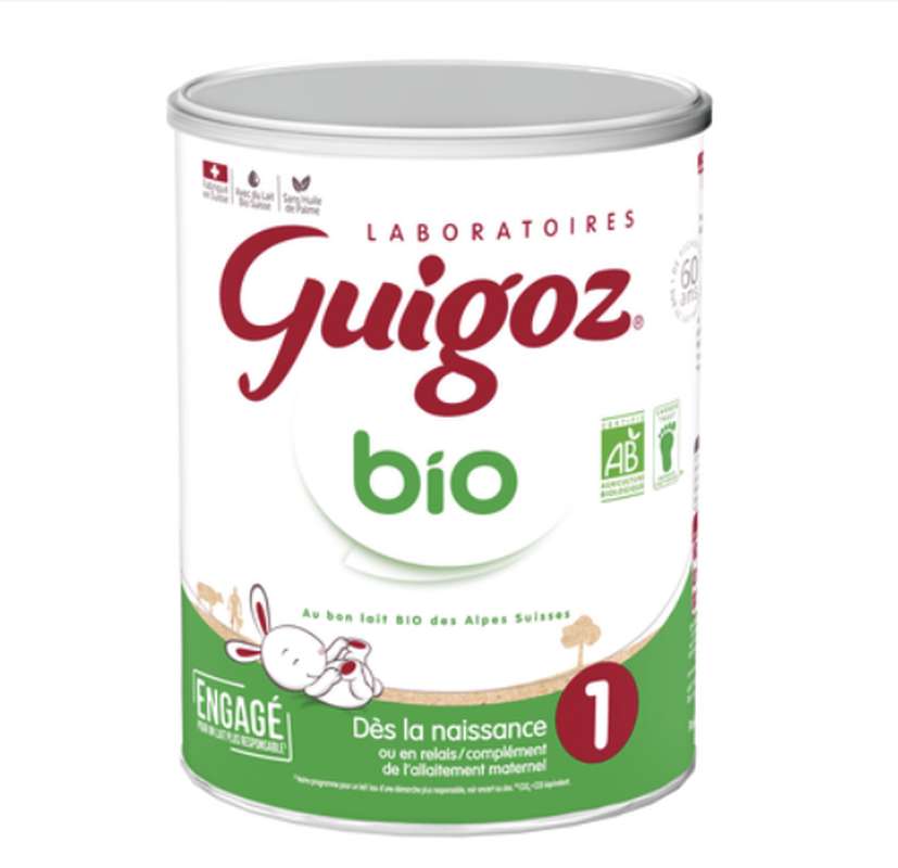 Lait en poudre BIO 1er âge - de 0 à 6 mois, Guigoz (800 g)