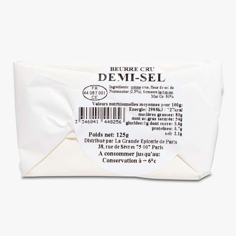 Le beurre cru demi-sel de baratte | La Belle Vie : Courses en Ligne ...