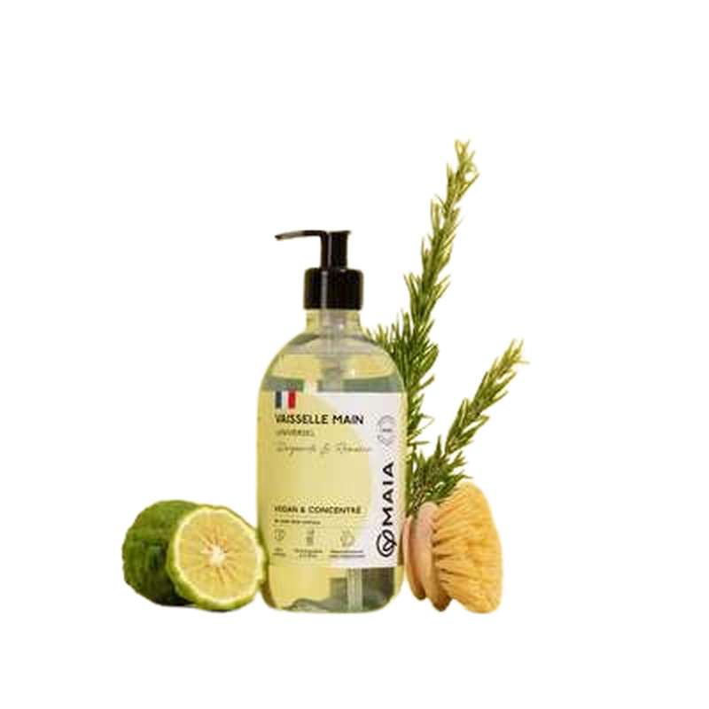Le liquide vaisselle universel bergamote et romarin, Maia (500 ml)
