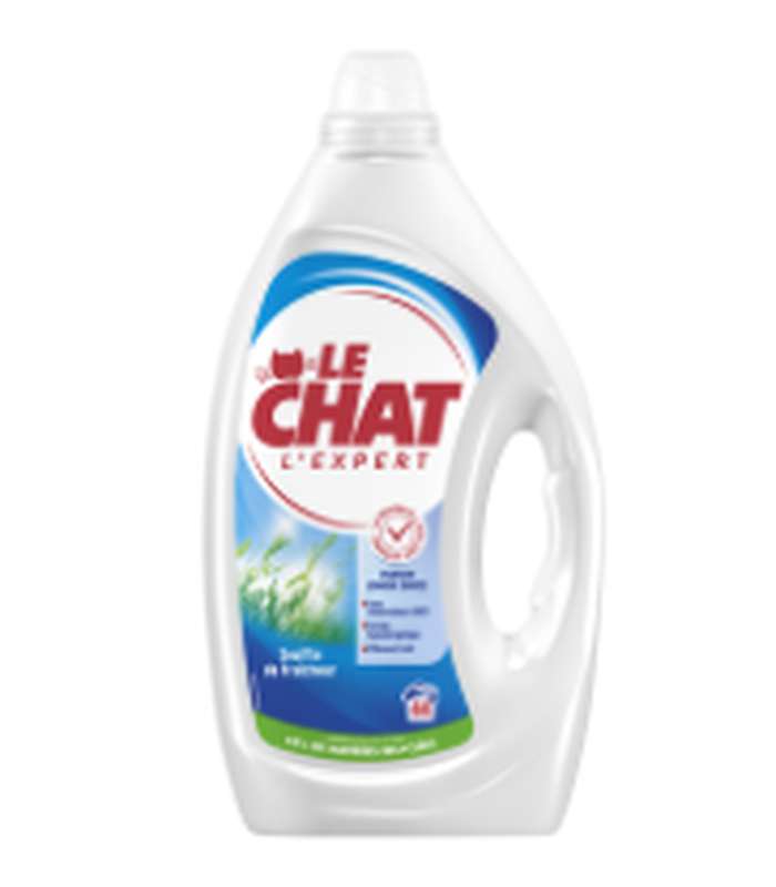 Lessive liquide souffle de fraîcheur, Le Chat (1,98 L = 44 lavages)