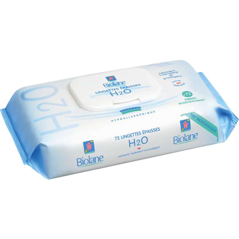 Lingettes Epaisses Pour Bebe H2o Biolane X 72 Bam Courses Vos Courses Livrees En 15 Minutes