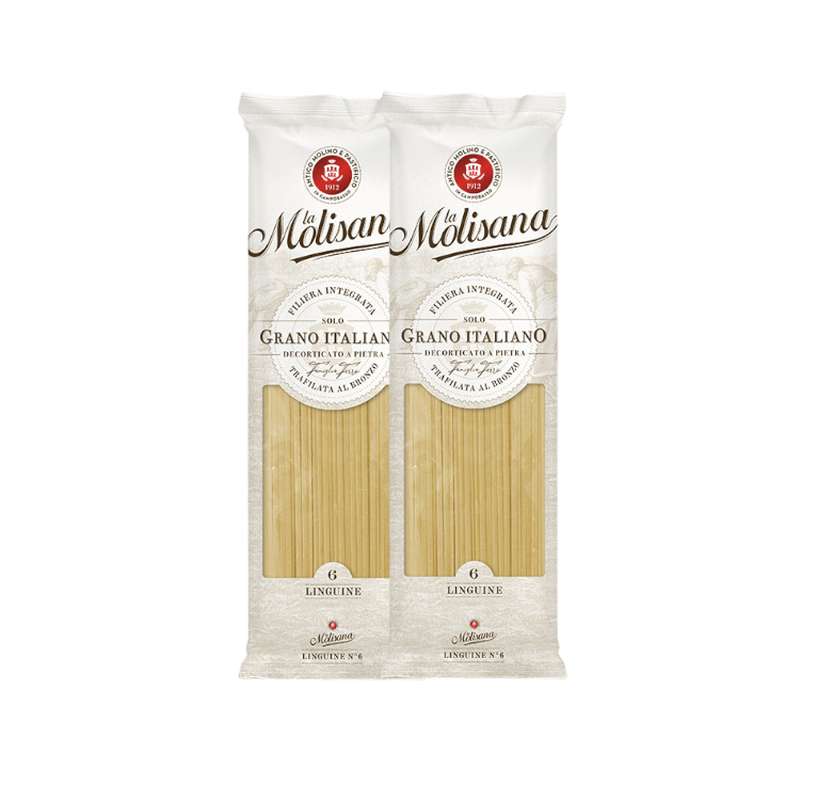 LOT DE 2 Linguine n°6, La Molisana (2 x 500 g)