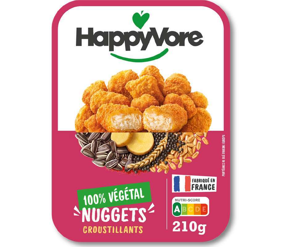 Lot de 2 Nuggets végétaux & gourmands, Happyvore (2 x 210 g)