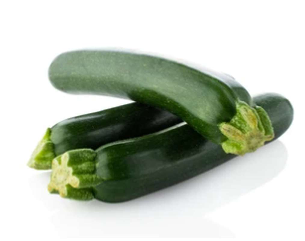 Lot de 3 courgettes longues verte HVE (calibre moyen), France
