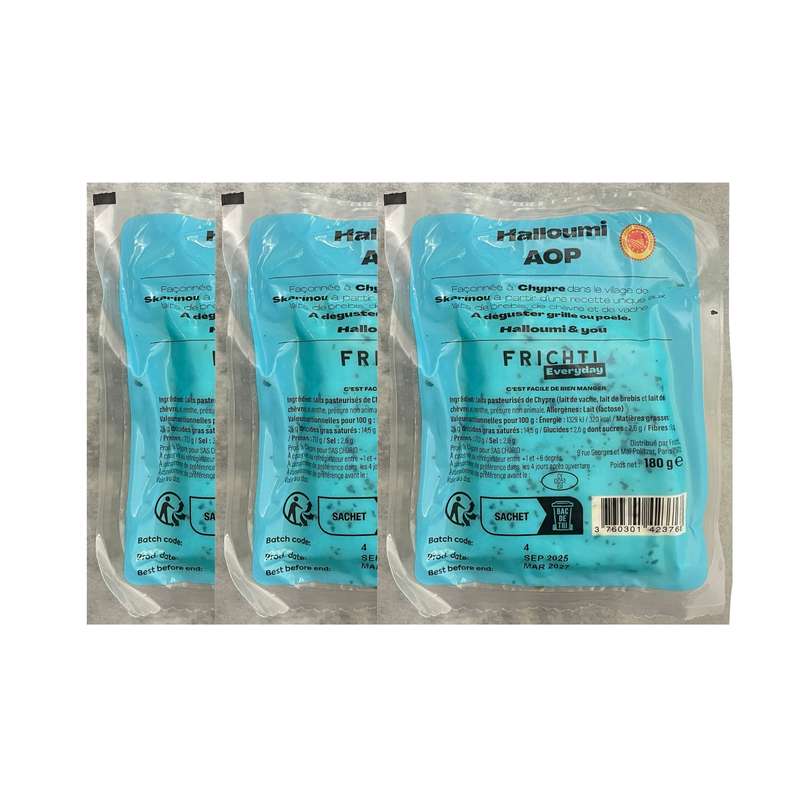Lot de 3 x Halloumi, Frichti (180 g)