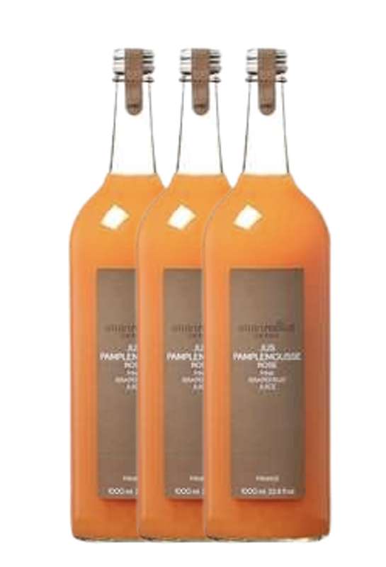 Lot de 3 x Jus Pamplemousse Rose, Alain Milliat (1 L)