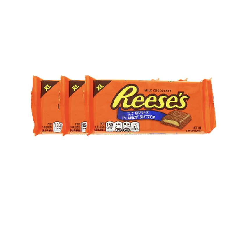 Lot de 3 x Tablette peanut butter XL, Reese's (120 g)