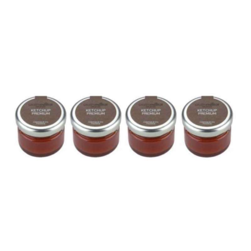 Lot de 4 ketchups, Alain Milliat (4 x 28 g)