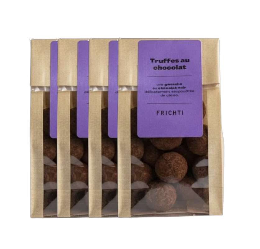 Lot de 4 x Truffes au chocolat, Frichti (85 g)
