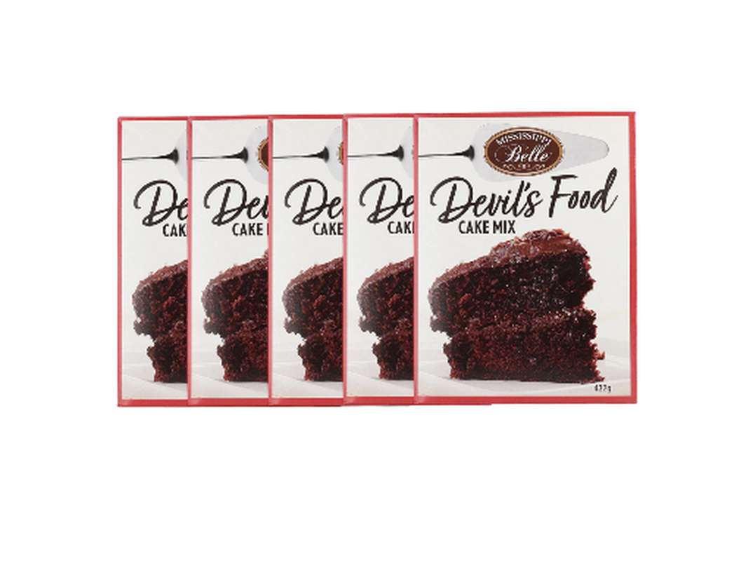 Lot de 5 Préparation pour Devil's cake, Mississippi Belle (454 g)