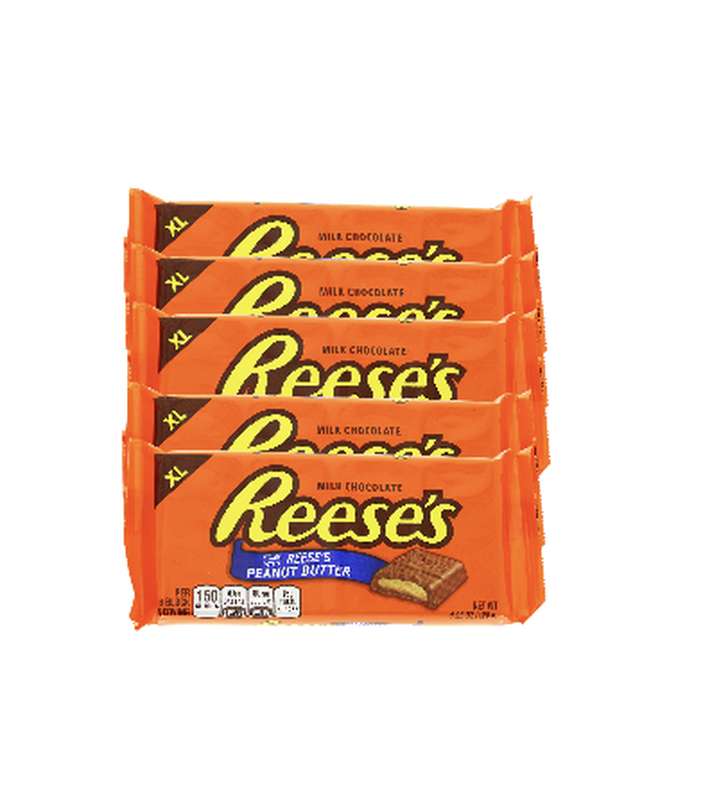 Lot de 5 Tablette peanut butter XL, Reese's (120 g)
