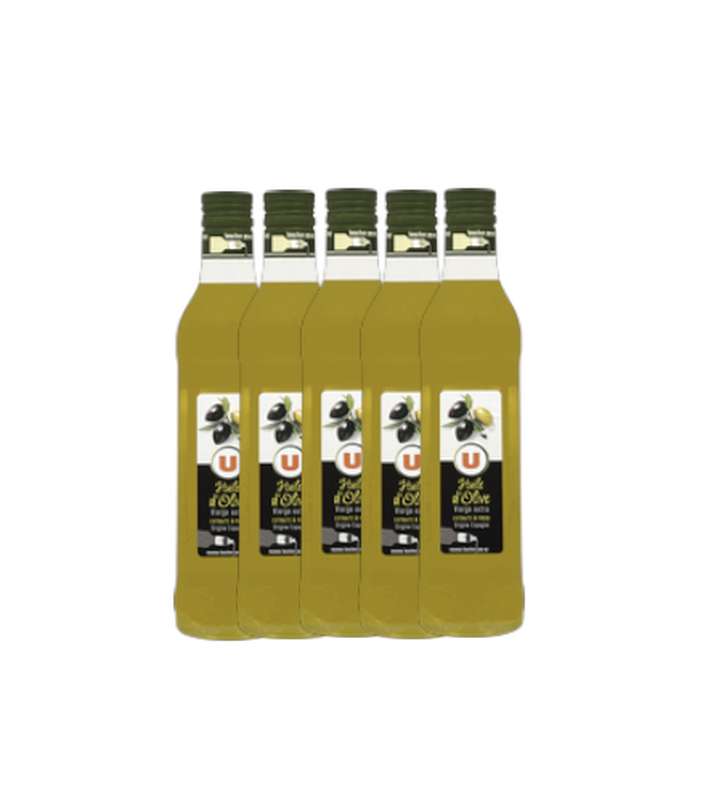 Lot de 5 x Huile D'olive, U (50 cl)