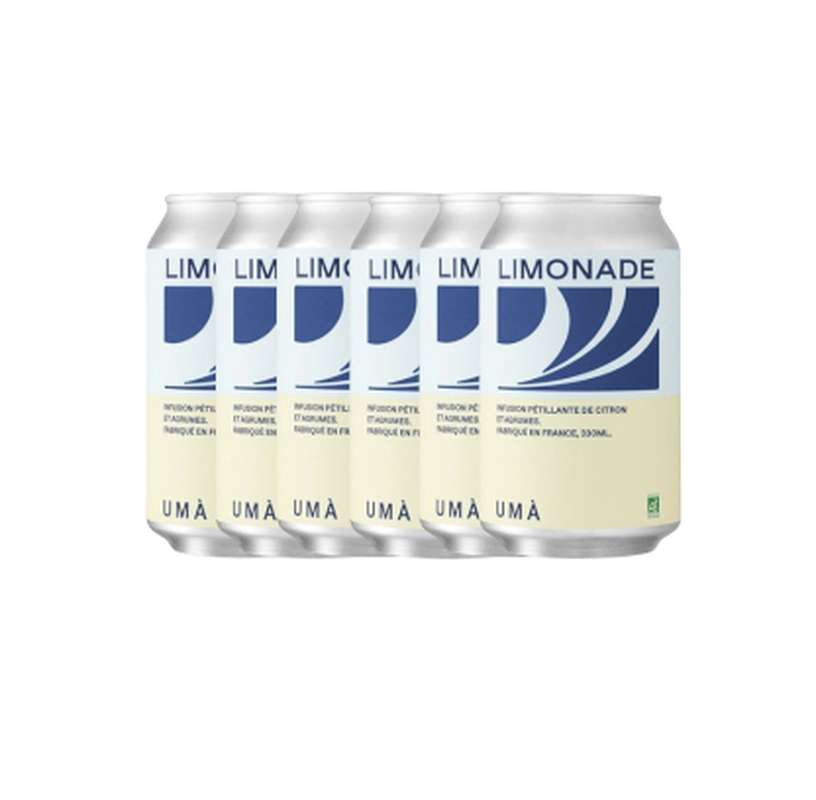 Lot de 6 Limonade BIO, Uma (33 cl)