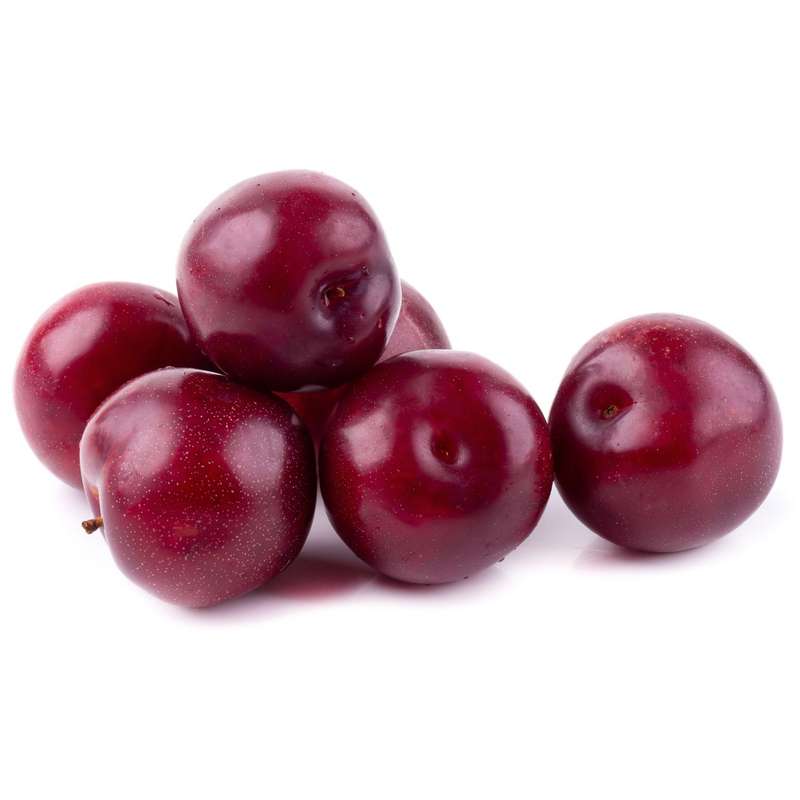 Lot de 6 prunes rouges (gros calibre), France