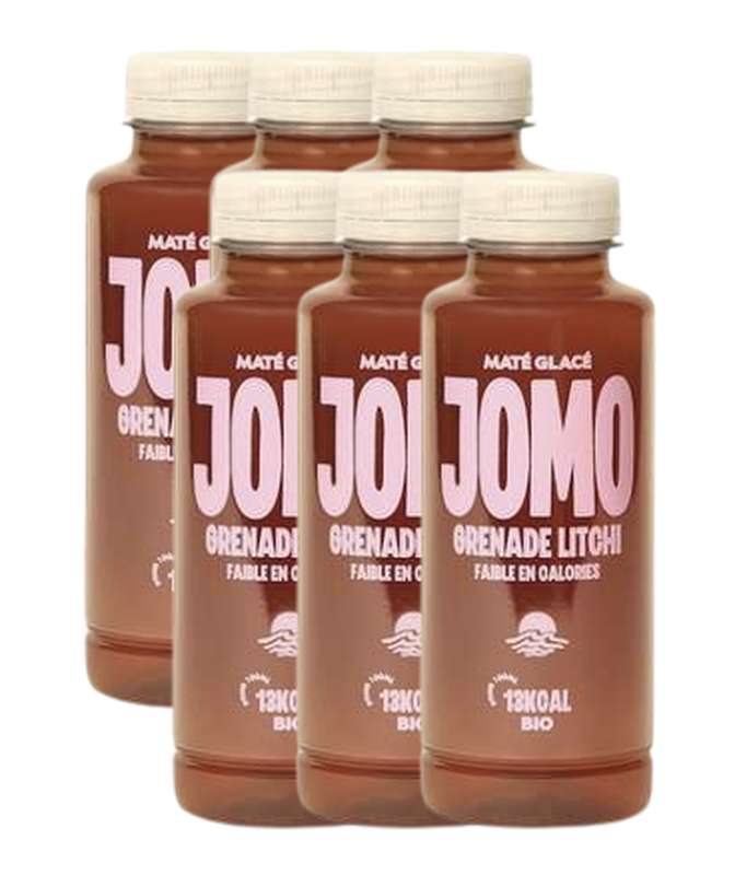Lot de 6 x Maté glacé Grenade Litchi BIO, Jomo (35 cl)