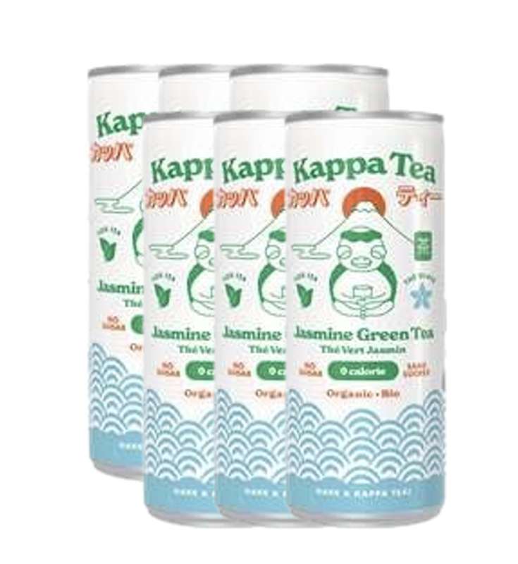 Lot de 6 x Thé vert jasmin BIO, KappaTea (25 cl)