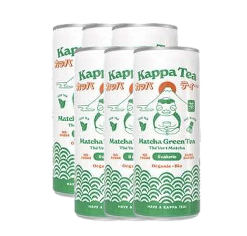 Lot de 6 x Thé vert matcha BIO, KappaTea (25 cl)