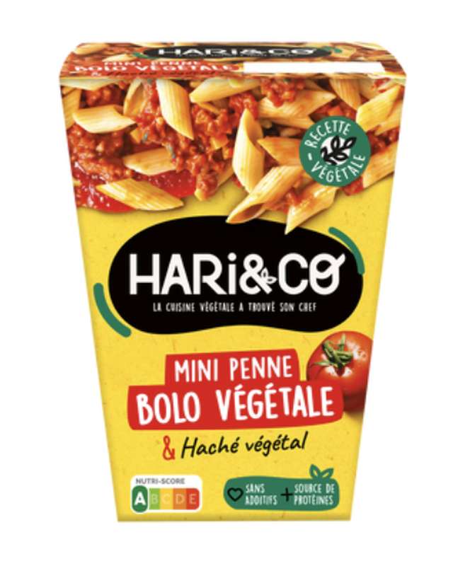 Mini penne sauce bolognaise végétale, Hari&Co (300 g)