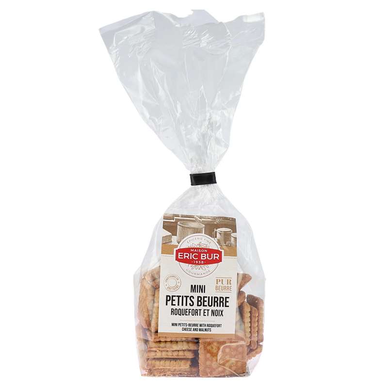 Mini petit beurre au Roquefort et aux noix, Eric Bur (125 g)