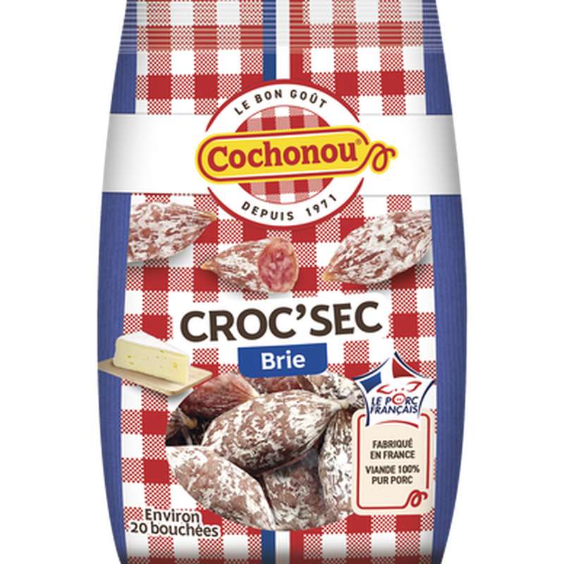 Mini saucissons au brie, Cochonou (x 20, 130 g)