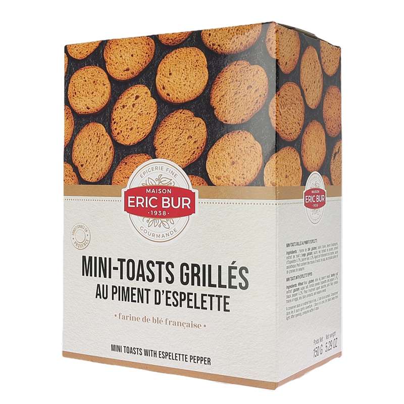 Mini-toasts grillés au piment d'Espelette , Eric Bur (150 g)