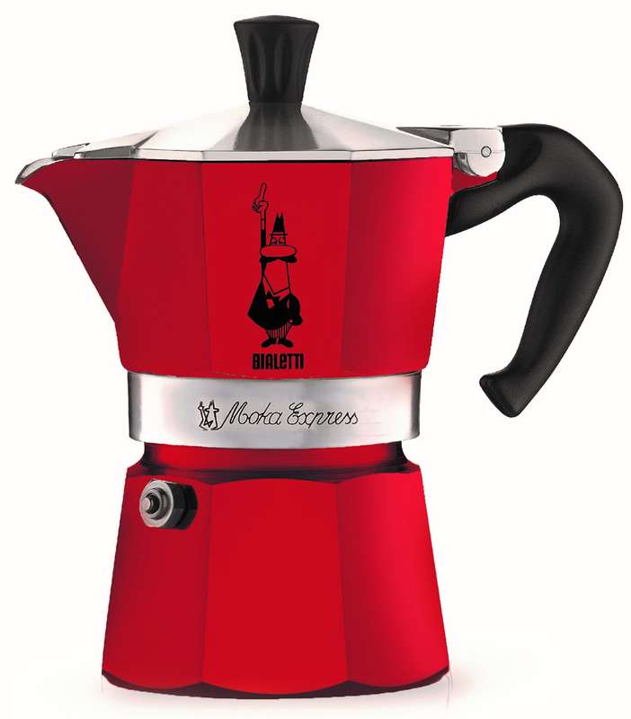 Moka express - rouge 3 tasses, Bialetti