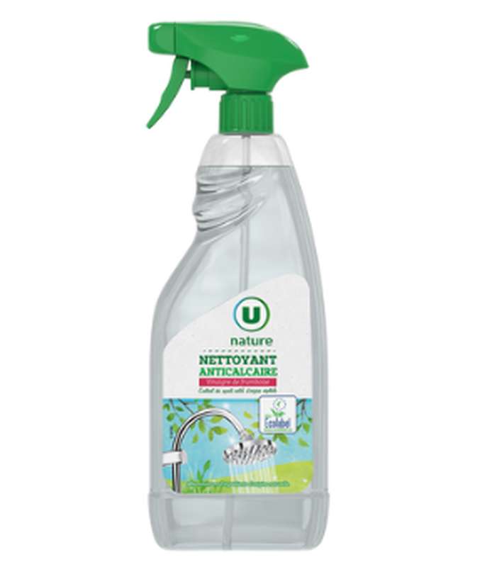 Nettoyant anti-calcaire au vinaigre de framboise, U Nature (750 ml)