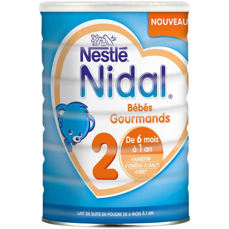 Lait En Poudre Croissance Nidal 2 De 6 Mois A 1 An Nestle 800 G Bam Courses Vos Courses Livrees En 15 Minutes