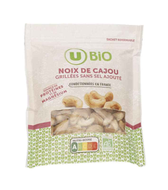 Noix de cajou BIO, U BIO  (125 g)