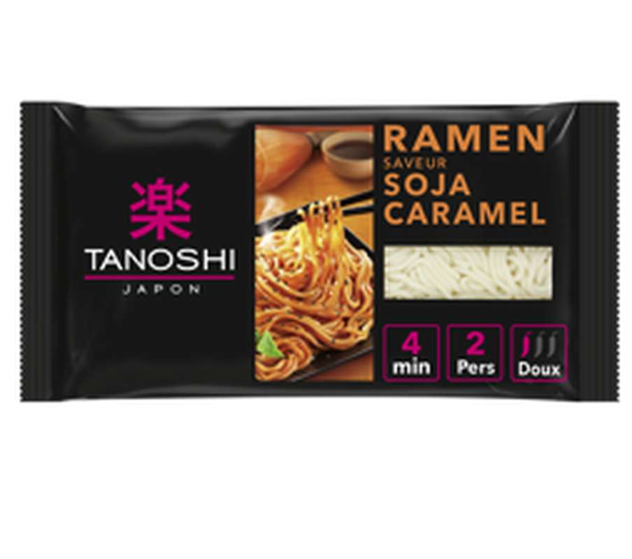 Nouilles ramen soja et caramel, Tanoshi  (360 g)