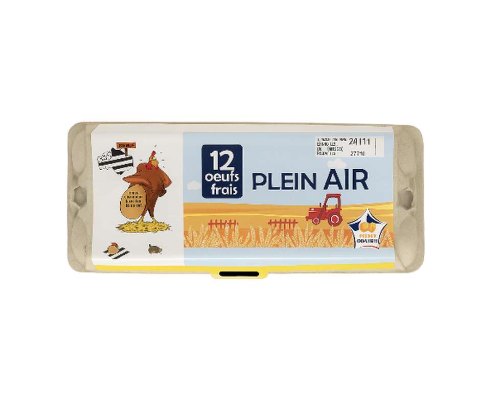 Oeufs frais plein air breton, Ferme de Kerhellec (x 12)